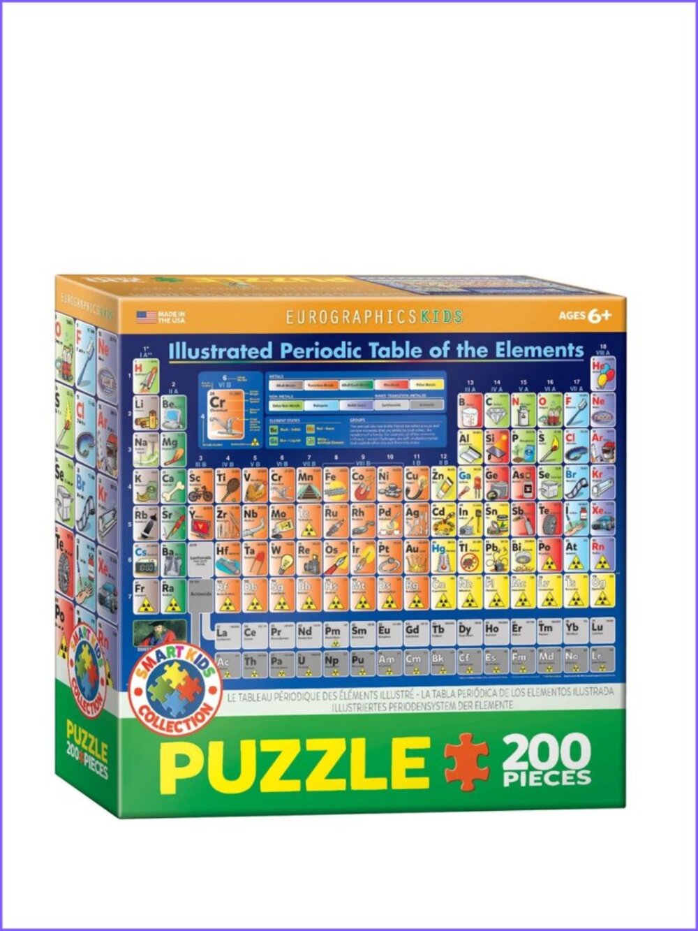 Eurographics 200pcs Puzzle-- Illustrated Periodic Table of the Elemen New In Box